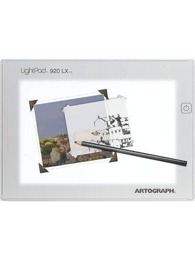Dimmable LED Light Box, Thin Design, 9x6 Inch Art & Craft Light Pad